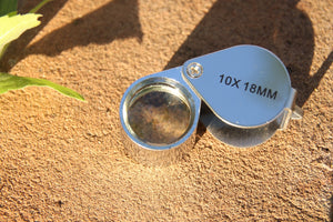 Jewelers Loupe   10x - 21mm.  - Silver